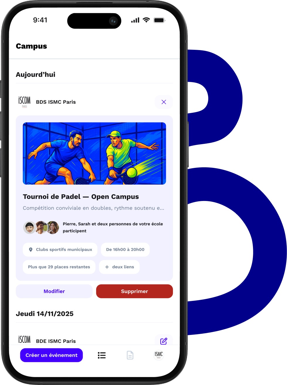 Admin account interface