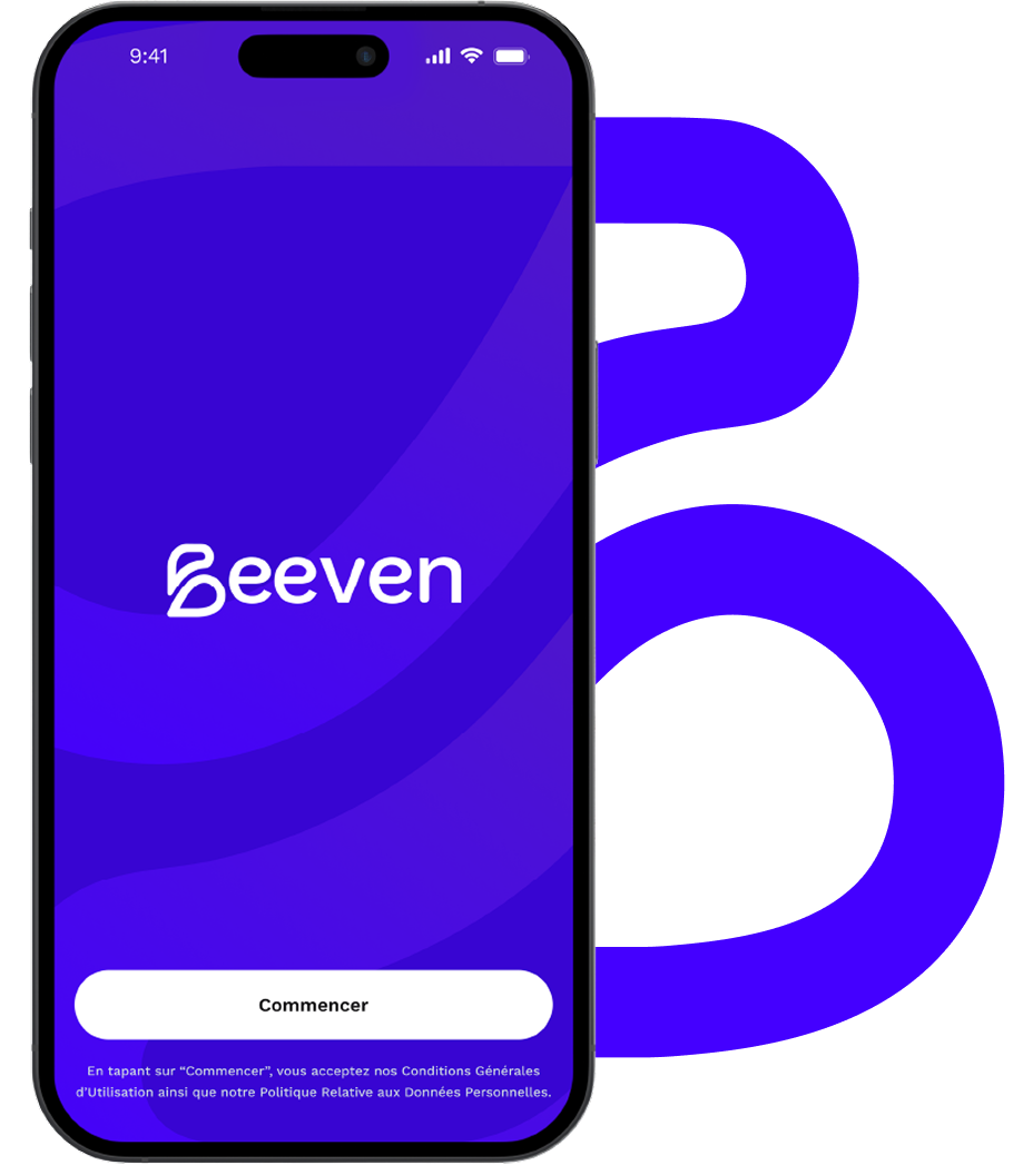 Application Beeven sur téléphone
